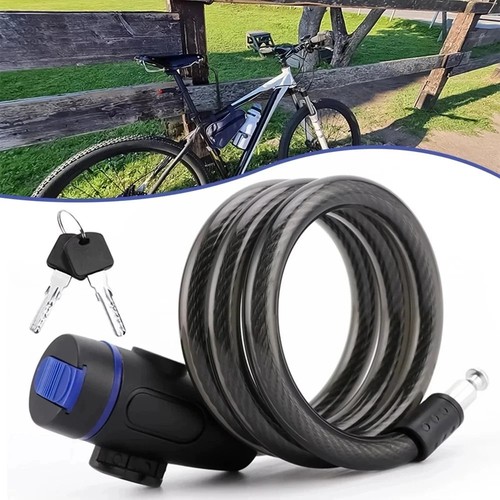 Bike lock heavy duty cable - lock,