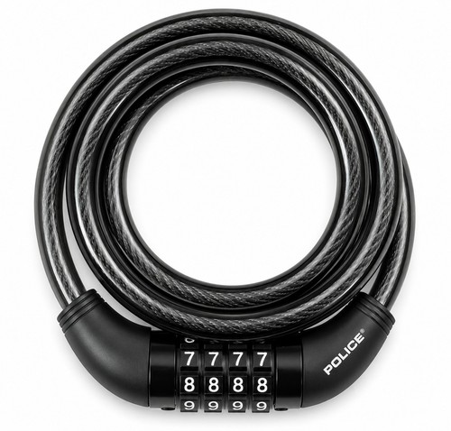 Police bike cable lock heavy - lock,