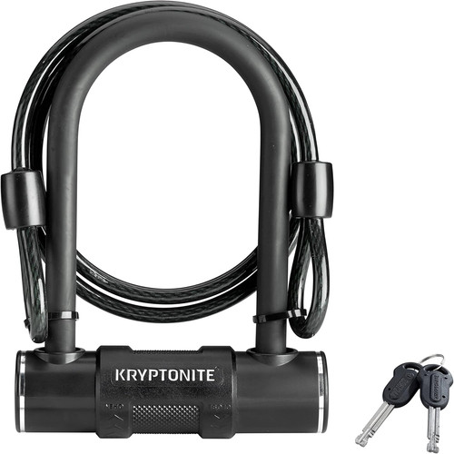 Bike lock with - u-lock, braided