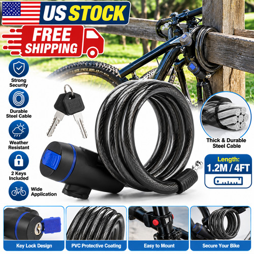 Bike lock heavy duty cable - duty,