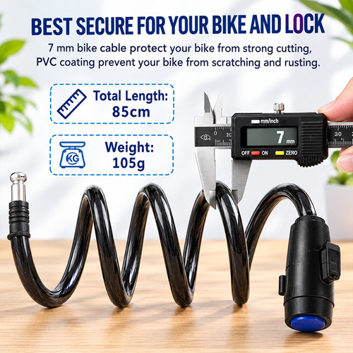 Bike cable lock anti - cable,