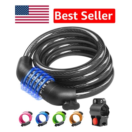 Heavy duty digit bike lock - 5-digit,
