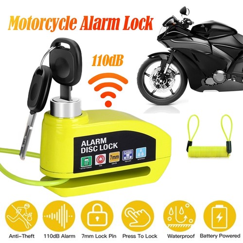 Motorcycle alarm disc - alarm, brake