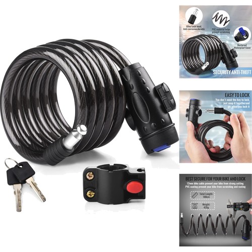 6ft bike cable - 6ft, lock