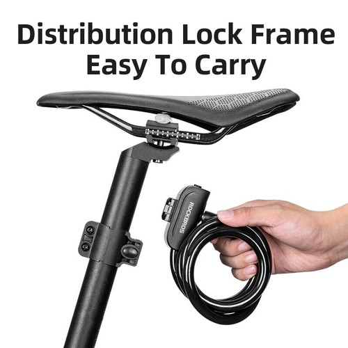 Rockbros cable lock 4mm - lock, 14.4mm*45"