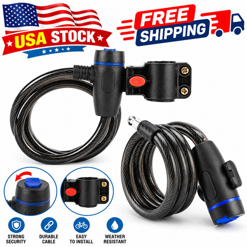 Bike lock heavy duty cable - heavy,