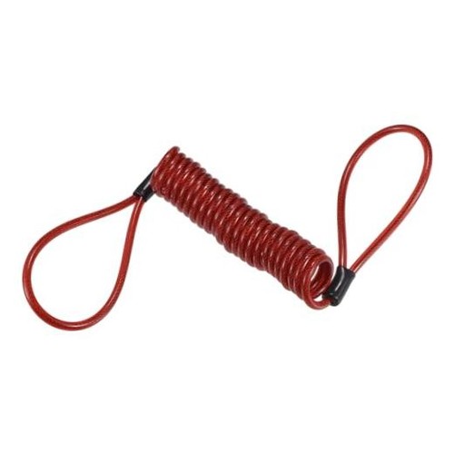 Red motorcycle disc lock - motorcycle,